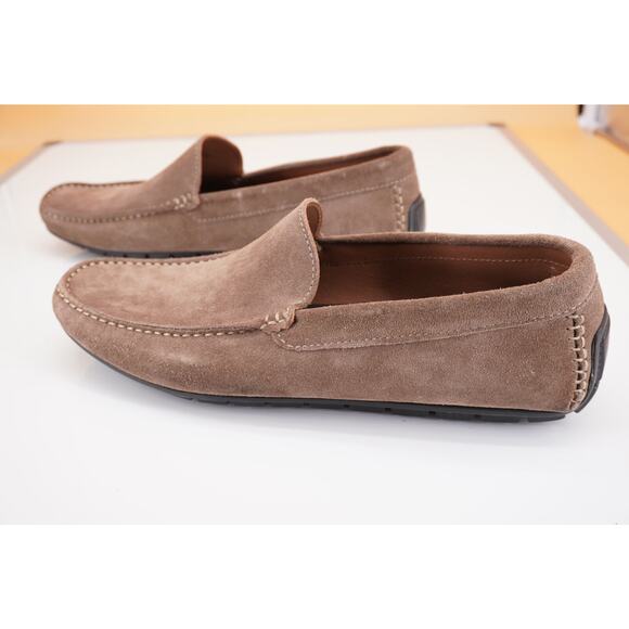 To Boot New York Quincy Grey Suede Men\'s Driver loafers Size 12 New $295 Moc